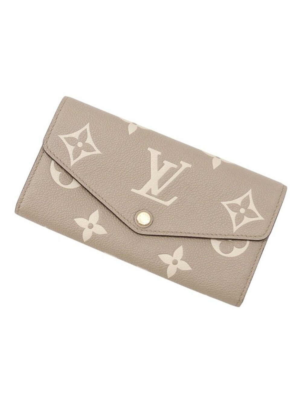 Louis Vuitton Wallet Monogram Empreinte Portefeuille Sarah NM Tourterelle